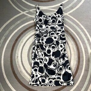Suzi Chin for Maggy Boutique Dress Blk/Wht Pattern
